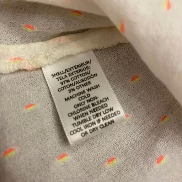 Lou & Grey White Neon Print Halter Top Large - Picture 7 of 10